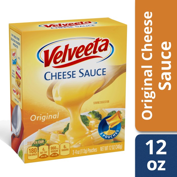 Recipe for cheese sauce using velveeta