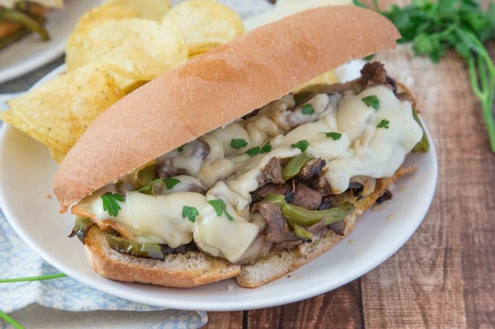 Philly cheesesteak ingredients hoagie momsdish