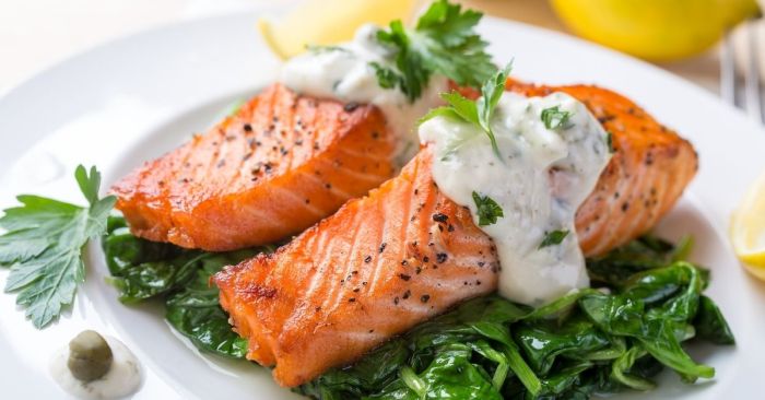 Sauce for salmon recipes