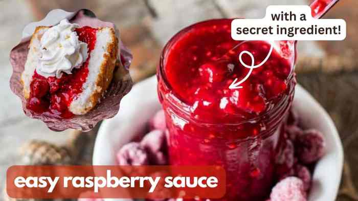 Recipes with raspberry sauce